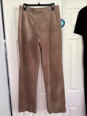 Taupe Suede Pants
